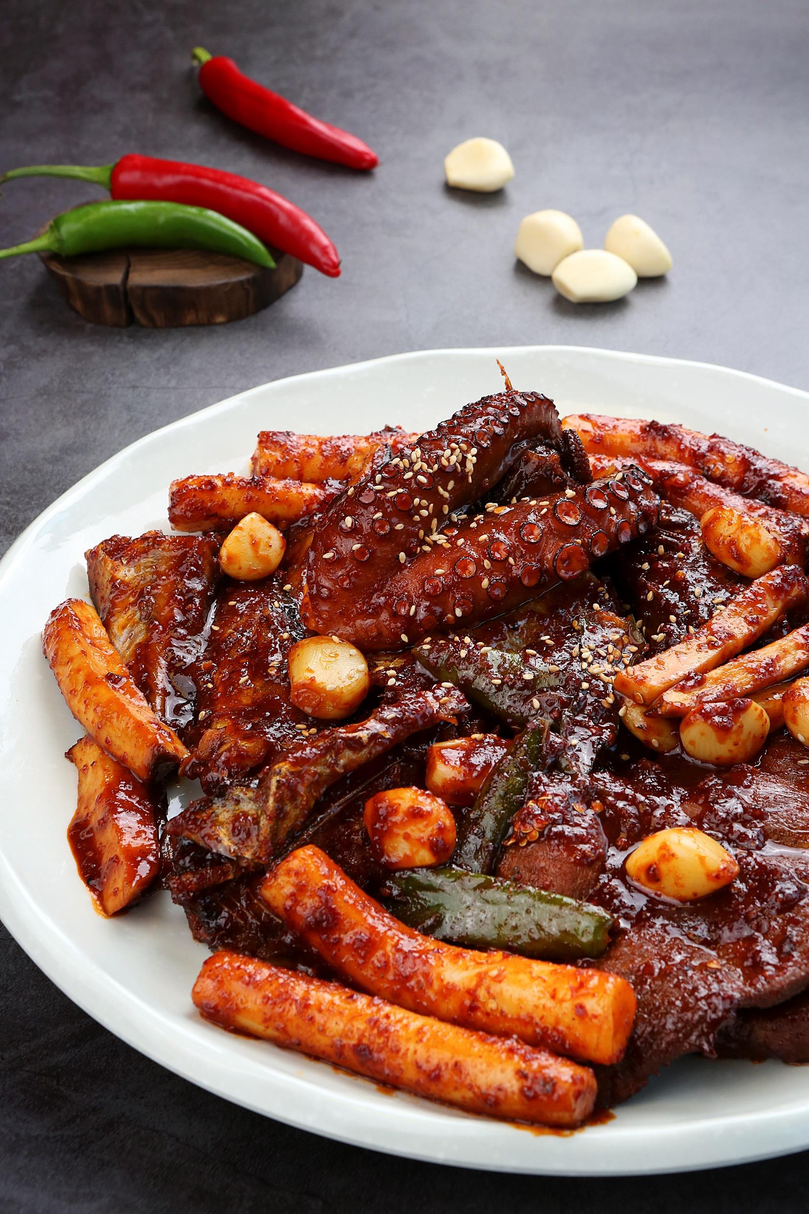 청와정 메뉴 기획에 사용한 코갈비 음식 사진